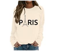 God is Greater Than The Highs and Lows Women's Long Sleeve Sweatshirt with Motif Print, beige, XXL