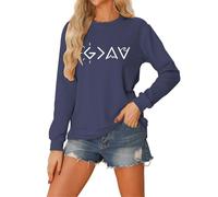 God is Greater Than The Highs and Sweatshirt Women Long Sleeve Shirts Pullover Tops Casual Shirt Summer Cotton Linen for Tunic Womens Button Down Short Plus Tshirt V Neck 3/4 T White Women's