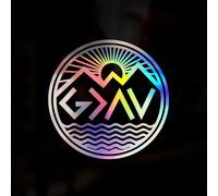 God is Greater Than The Highs & Lows Holographic Sticker Oil Slick Chrome