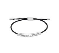God Is In Control Inspirational Bracelets for Women, Christian Faith Bracelets Handmade Letter Braided Bracelet Adjustable Stainless Steel for Women Girls Christmas/Birthday Gifts Jewelry, M, Nylon