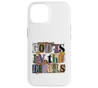God Is In The Details Collage Ransom Note Style Design Case for iPhone 14