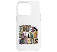 God Is In The Details Collage Ransom Note Style Design Case for iPhone 15 Pro Max