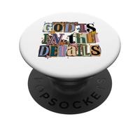 God Is In The Details Collage Ransom Note Style Design PopSockets Adhesive PopGrip