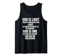 God is Light The Unseen Truth Beyond Revelation Tank Top