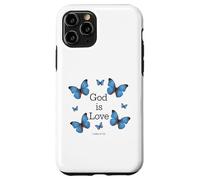 God Is Love Butterfly Christian Bible Verse 1 John 4:7-21 Case for iPhone 11 Pro