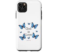 God Is Love Butterfly Christian Bible Verse 1 John 4:7-21 Case for iPhone 11 Pro Max