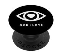 God Is Love Christian - Faith Inspirational | Religious Gift PopSockets Adhesive PopGrip