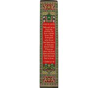 God is Love, Woven Fabric Christian Bookmark, Let us Love One Another, Silky Soft 1 John 4:7-8 Flexible Bookmarker for Novels Books and Bibles, Traditional Turkish Woven Design, Memory Verse Gift