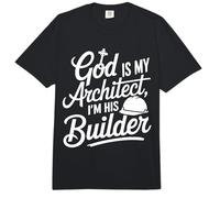 God is My Architect I'm His Builder Comfort Colors Adult Heavyweight T-Shirt