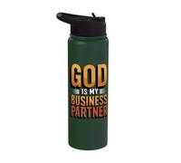 God is My Business Partner Stainless Steel Insulated Water Bottle