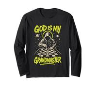God is My Grandmaster Christian Chess Player Long Sleeve T-Shirt
