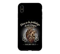 God Is My Heart’s Strength Psalm 28:7 Spanish Bible Verse Case for iPhone XS Max