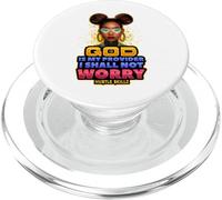 God is my provider I shall not worry Melanin Queen Business PopSockets PopGrip for MagSafe