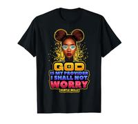 God is My Provider I Shall not Worry Melanin Queen Business Value Graphic T-Shirt