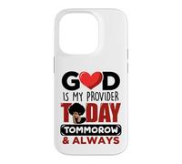 God is my provider today tommorrow always Christian Jesus Case for iPhone 14 Pro