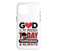God is my provider today tommorrow always Christian Jesus Case for iPhone 16 Pro Max