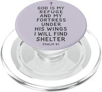 God Is My Refuge And Fortress Under His Wings Psalm 91 PopSockets PopGrip for MagSafe