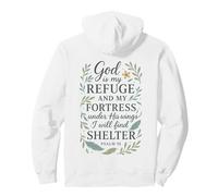 God Is My Refuge And My Fortress Shelter Psalm 91 Pullover Hoodie