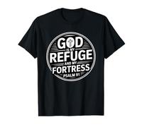 God is My Refuge and My Fortress Value Graphic T-Shirt