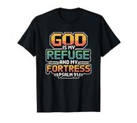 God is My Refuge and My Fortress Value Graphic T-Shirt