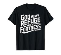God is My Refuge and My Fortress Value Graphic T-Shirt