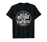 God is My Refuge and My Fortress Value Graphic T-Shirt