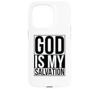God Is My Salvation Bible Verse Women Isaiah 12:2 Scripture Case for iPhone 15 Pro