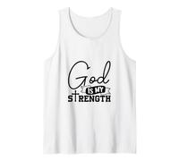 God is My Strength - Bible Verse - Psalm 28:7 Tank Top