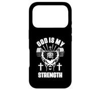 God Is My Strength Christian Bodybuilding Gym Christian Case for iPhone 17 Pro