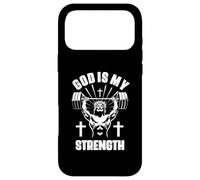God Is My Strength Christian Bodybuilding Gym Christian Case for iPhone 17 Pro Max