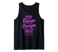 God is Our Refuge and Strength Psalm 46:1 Bible Verse Pray Tank Top
