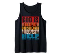 God is Our Refuge and Strength Psalm 46:1 Vintage Tank Top