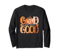 God is So Good Pumpkin Autumn Leaves Long Sleeve T-Shirt