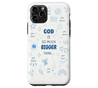 God Is So Much Bigger Than - Christian Jesus Coquette Bow Case for iPhone 11 Pro