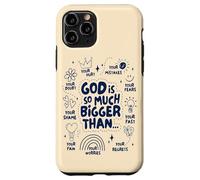 God Is So Much Bigger Than - Christian Jesus Coquette Bow Case for iPhone 11 Pro