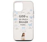God Is So Much Bigger Than - Christian Jesus Coquette Bow Case for iPhone 12/12 Pro