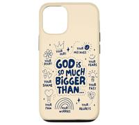 God Is So Much Bigger Than - Christian Jesus Coquette Bow Case for iPhone 12/12 Pro