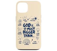 God Is So Much Bigger Than - Christian Jesus Coquette Bow Case for iPhone 13