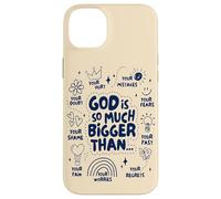 God Is So Much Bigger Than - Christian Jesus Coquette Bow Case for iPhone 14 Plus