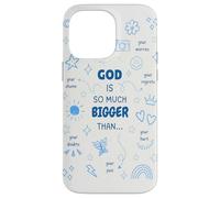 God Is So Much Bigger Than - Christian Jesus Coquette Bow Case for iPhone 14 Pro Max