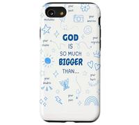 God Is So Much Bigger Than - Christian Jesus Coquette Bow Case for iPhone SE (2020) / 7 / 8