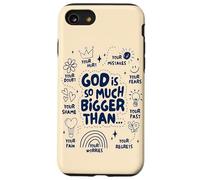 God Is So Much Bigger Than - Christian Jesus Coquette Bow Case for iPhone SE (2020) / 7 / 8