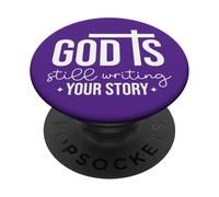 God is still writing your storychristian man and woman love PopSockets Adhesive PopGrip