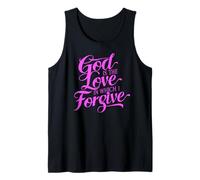 God is The Love in Which I Forgive Bible Forgiveness Repent Tank Top