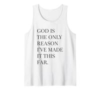 God is The Only Reason Faith Quote Christian Jesus Tank Top