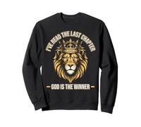 God Is the Winner - Bold Christian Lion of Judah Design Sweatshirt