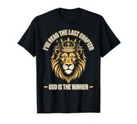 God Is the Winner - Bold Christian Lion of Judah Design T-Shirt