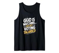 God is Watching and Shes Voting Talarico Texas Senate 2026 Tank Top