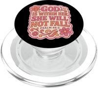 God Is Whithin Her She Will Not Fall Christian Vintage Women PopSockets PopGrip for MagSafe