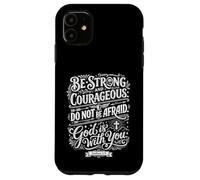 God Is With You Bible Verse Vintage Typography Words Art Case for iPhone 11